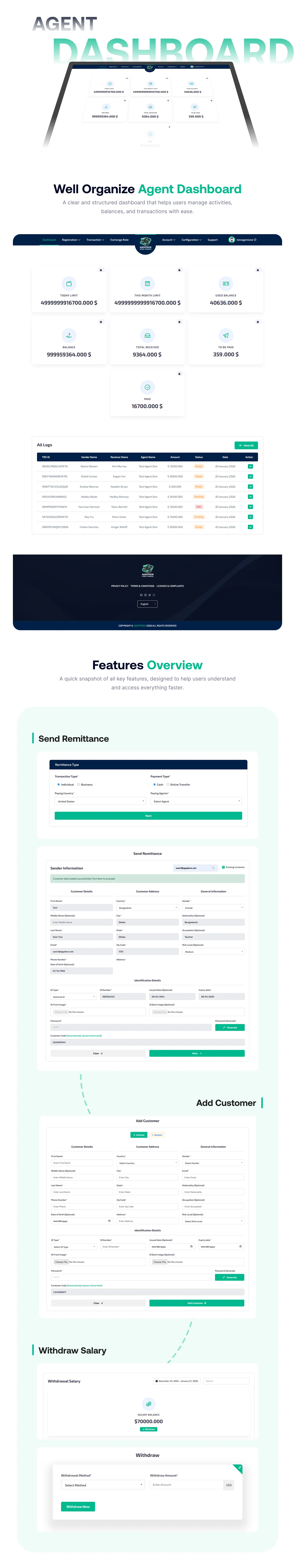 AgentRem - Agent Based Remittance & Money Transfer Platform