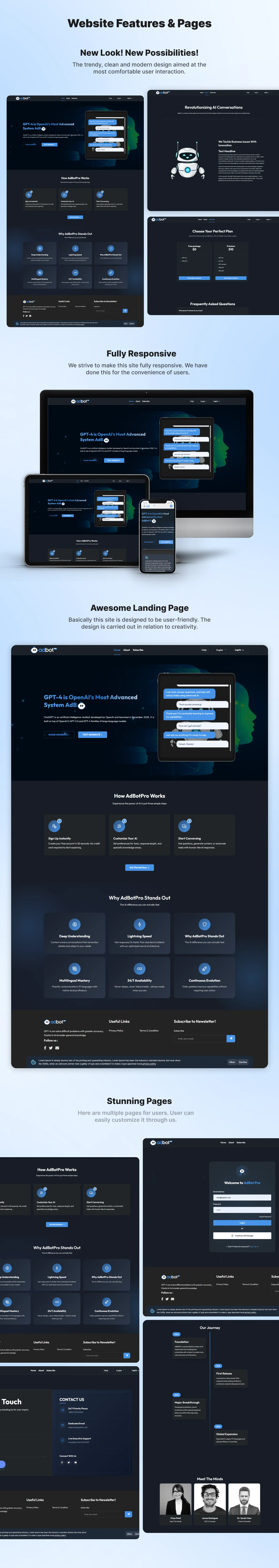 AdBot Pro – AI Chatbot SaaS Platform with OpenAI Full Solution