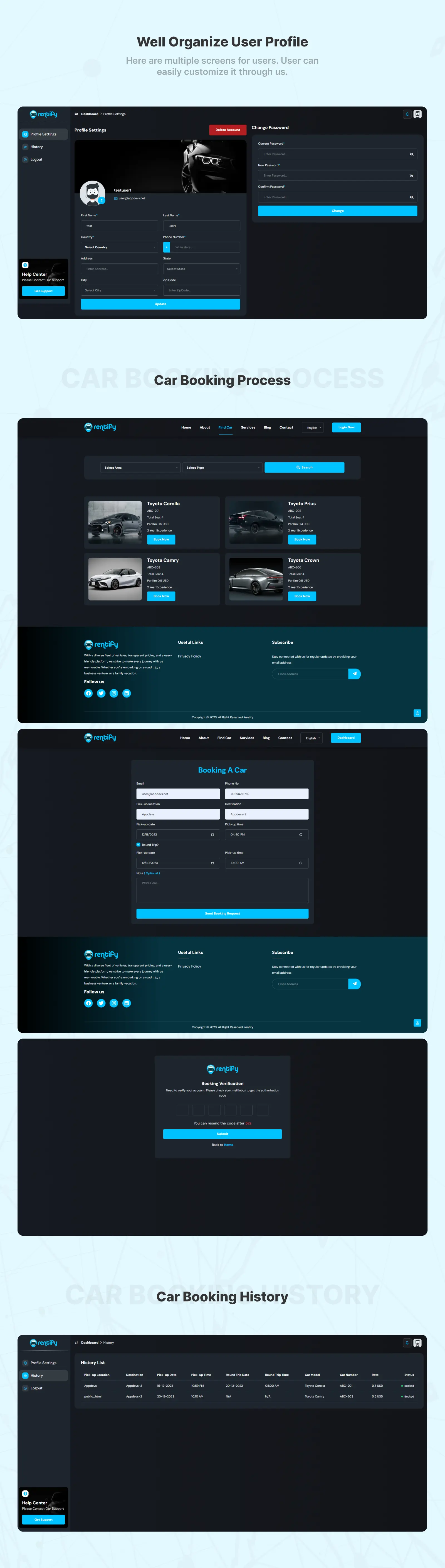 Rentify - Online Car Rental Booking System Full Solution
