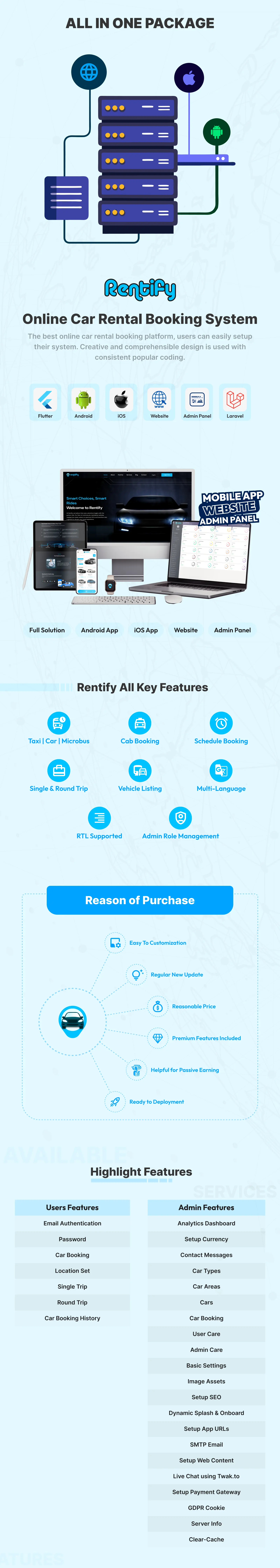 Rentify - Online Car Rental Booking System Full Solution